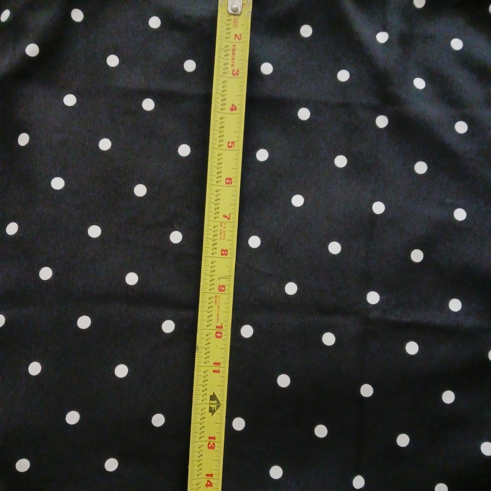 J Crew Black with White Polka Dot Camisole Size 12 - Picture 6 of 8